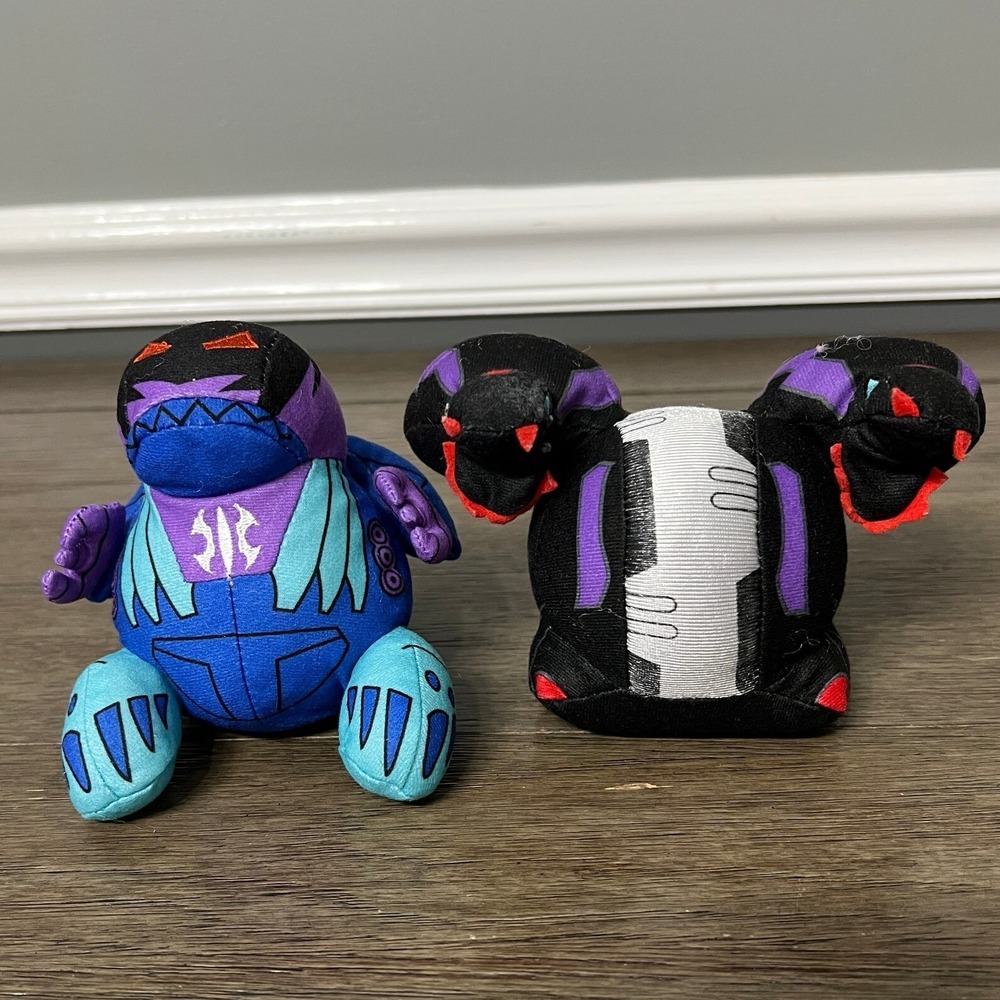 Bakugan Brawlers Plush Lot of 2 Stuffed Animals Toys Kids Collectible
